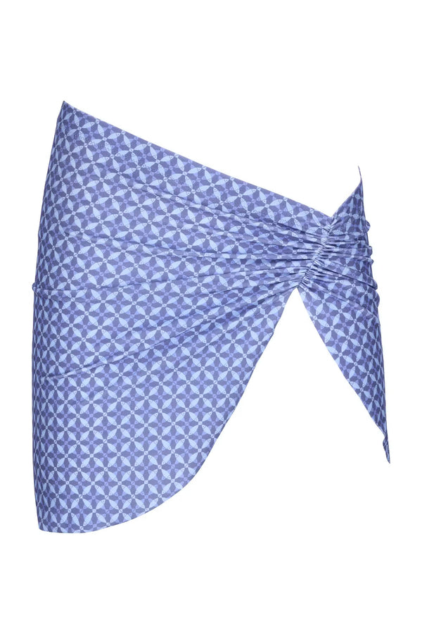 Monique Mini Skirt-Indigo Print-XS