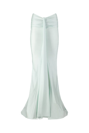 Marcella Maxi Skirt-Aqua Blue-XS