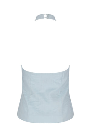 Mia Top-Aqua Blue-XS