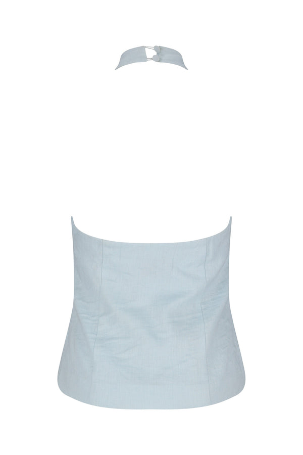 Mia Top-Aqua Blue-XS