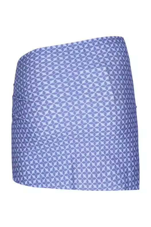 Monique Mini Skirt-Indigo Print-XS