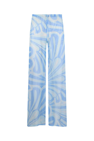Calia Pants-Aqua Flower Print-XS