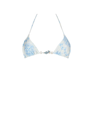 Vivienne Bikini Top-Aqua Shell Print-XS