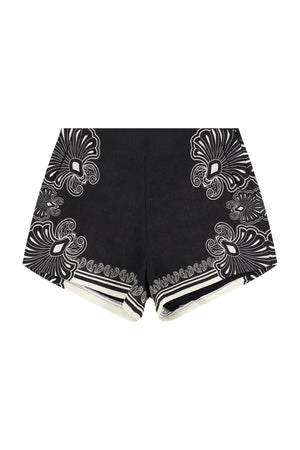 Devon Shorts-Black and White-XS