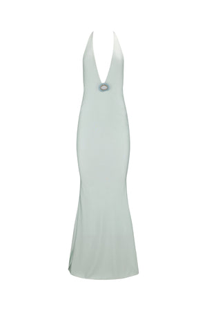 Tala Maxi Dress-Aqua Blue-XS