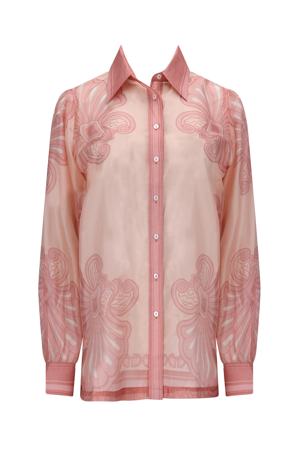 Susan Shirt-Pink Shell Print-XS