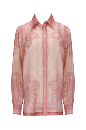 Susan Shirt-Pink Shell Print-XS