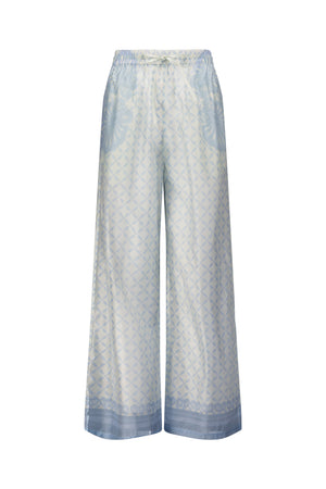 Macey Pants-Aqua Shell Print-XS