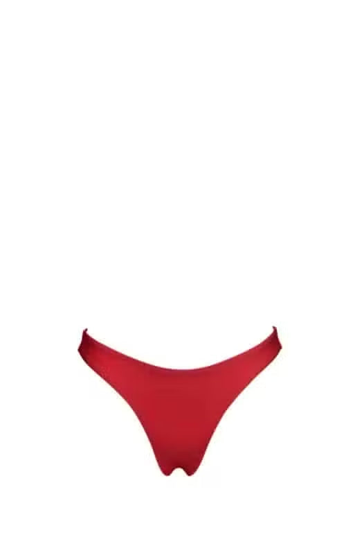 Alma Bikini Bottom-Scarlet Red-XL