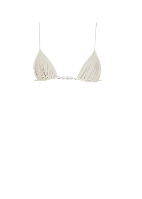 Giselle Bikini Top-Cream-XS