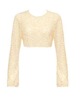 Ella Crop Top-Butter Yellow-XS