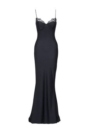 Nola Maxi Dress-Black-XS