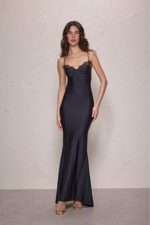 Nola Maxi Dress-Black-XS