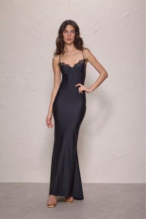 Nola Maxi Dress-Black-XS