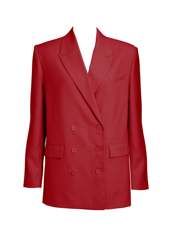 Maja Oversized Jacke-Scarlet Red-XS