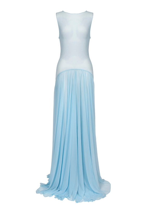 Rubby Maxi Dress-Baby Blue-XS
