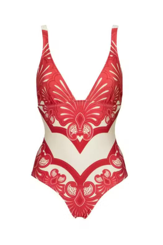 Milo One Piece-Red Print-XS