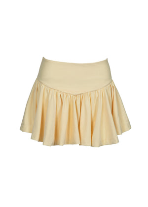 Eloise Mini Skirt-Butter Yellow-L