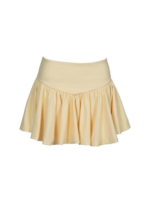 Eloise Mini Skirt-Butter Yellow-L
