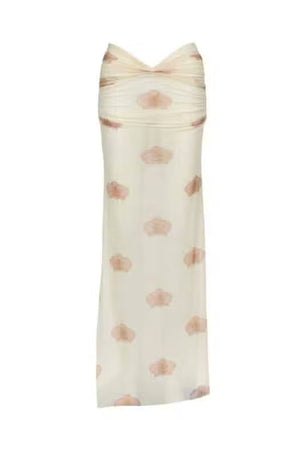 Angelina Maxi Skirt-Pink Print-S