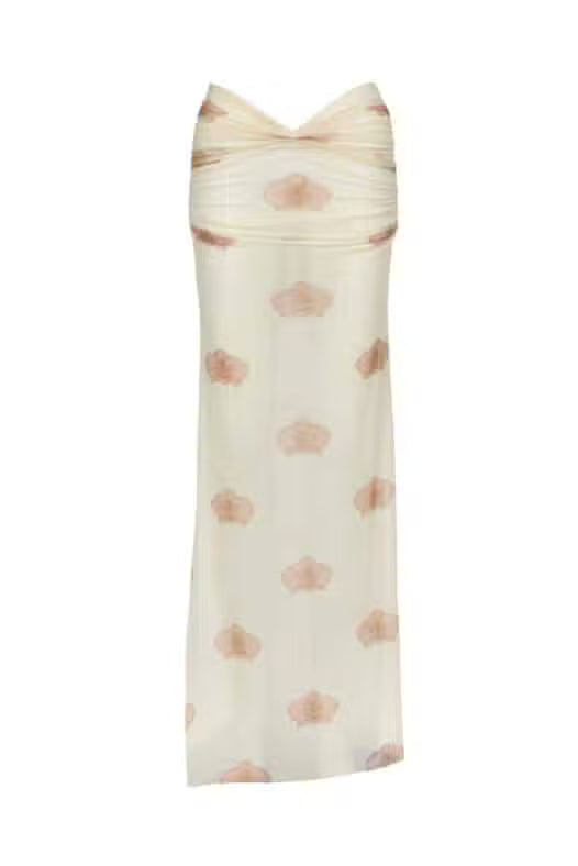 Angelina Maxi Skirt-Pink Print-S
