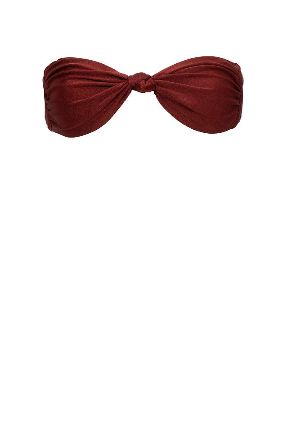 Maren Bikini Top-Burgundy-XS
