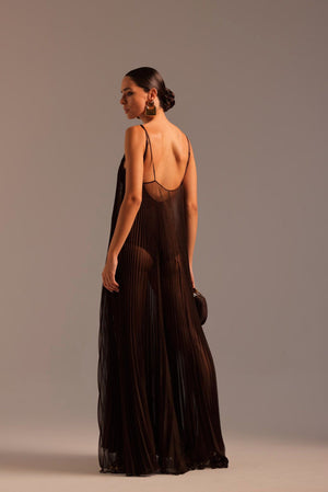 Uma Maxi Dress-Espresso-XS