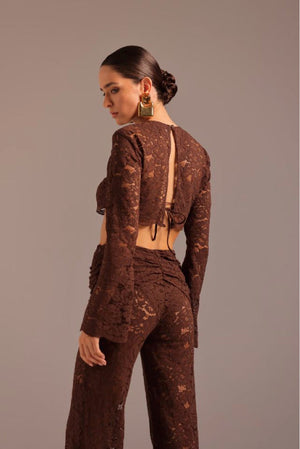Ella Crop Top-Espresso-XS