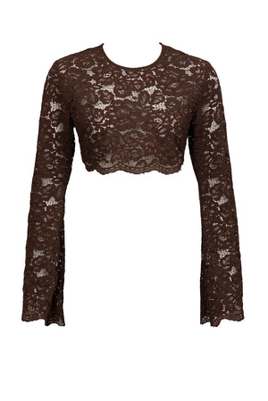 Ella Crop Top-Espresso-XS