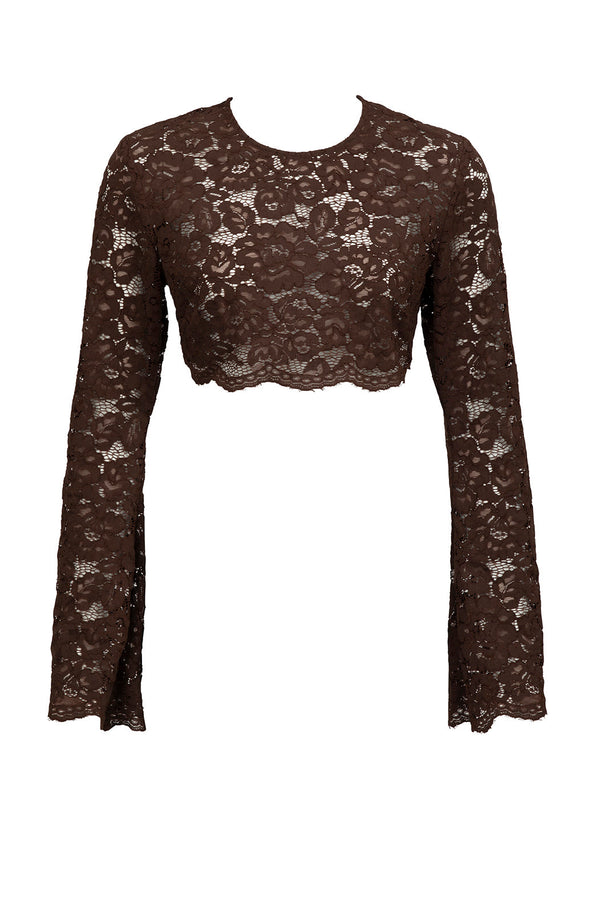 Ella Crop Top-Espresso-XS