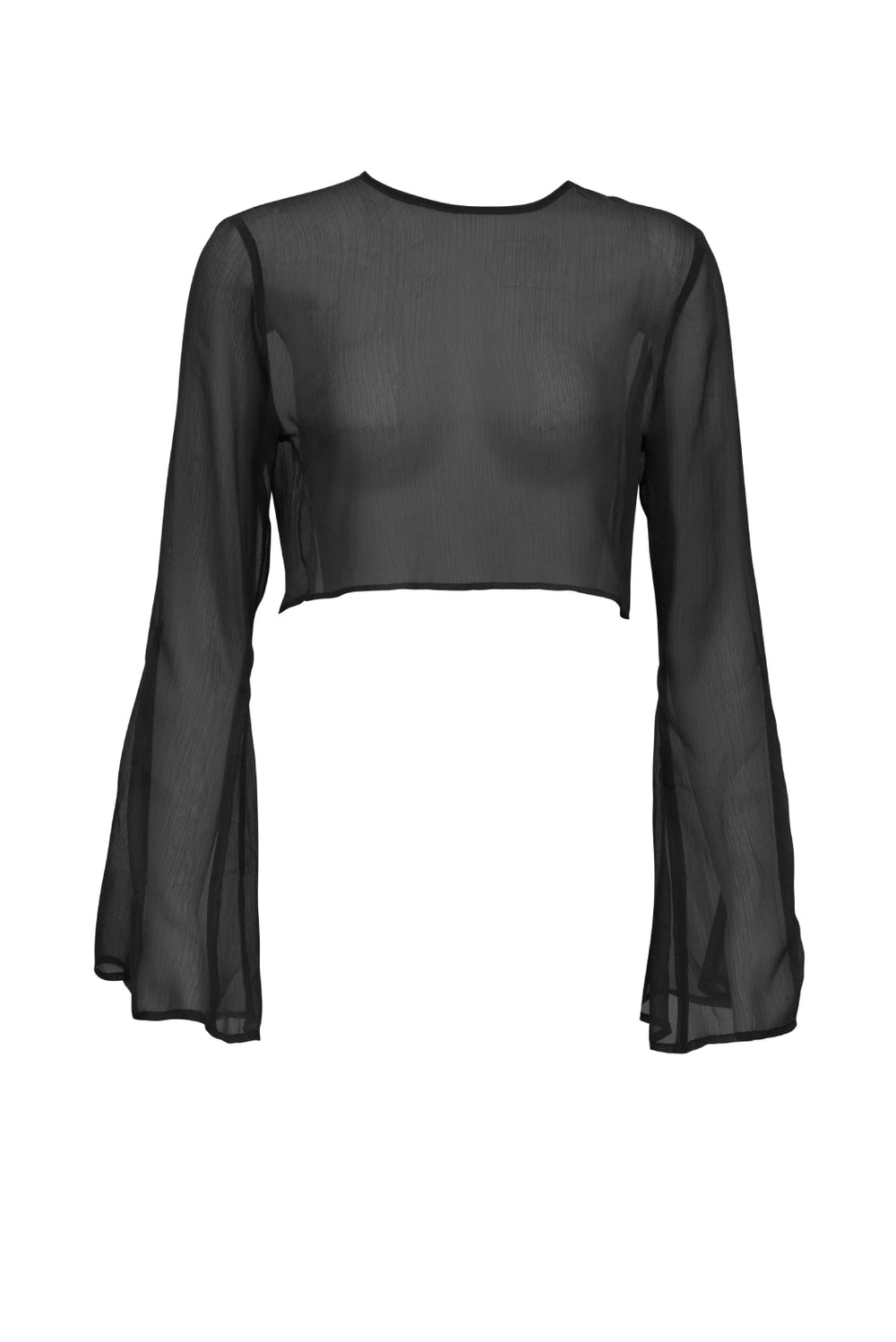 Phoenix Crop Top-Black-XS