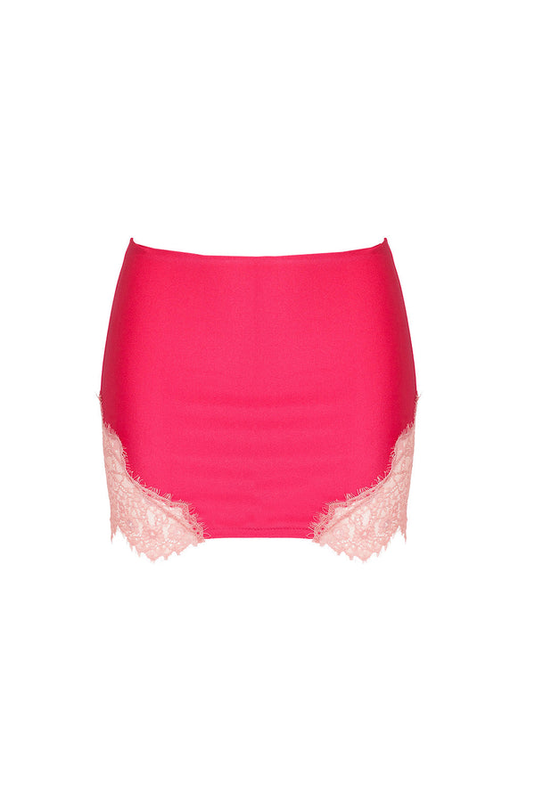 Fannie Mini Skirt-Fuchsia-XS