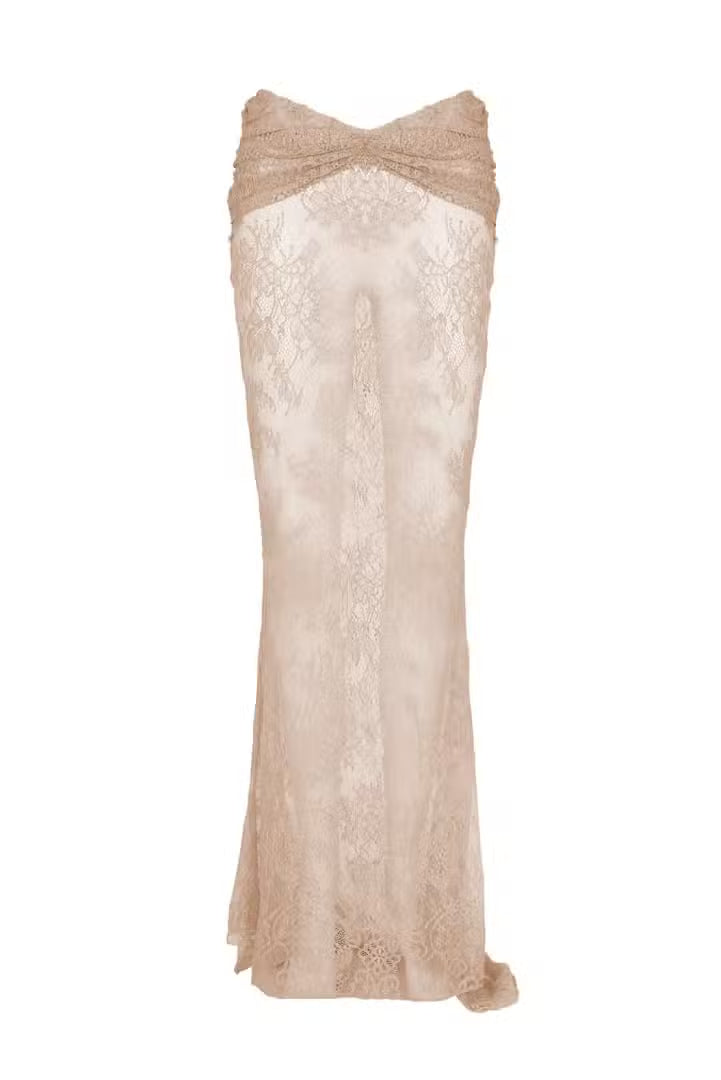 Brenda Maxi Skirt-Champagne-XS