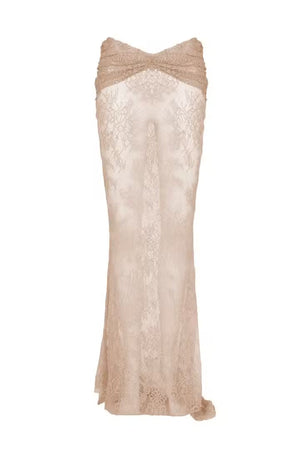 Brenda Maxi Skirt-Champagne-XS