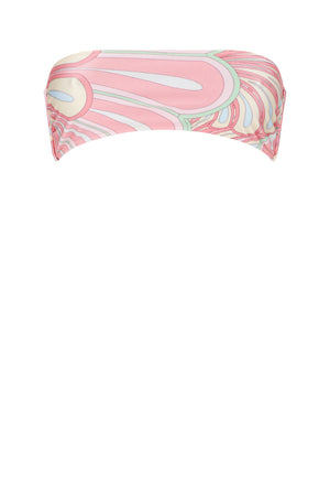 Noelle Bikini Top-Pink Flower Print-XS