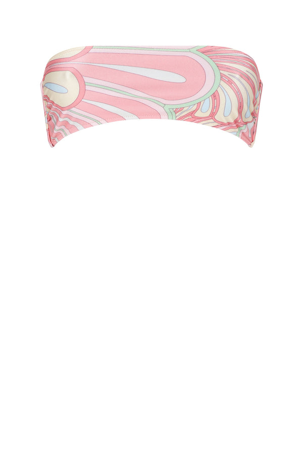 Noelle Bikini Top-Pink Flower Print-XS