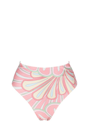 Thelma Bikini Bottom-Pink Flower Print-XS