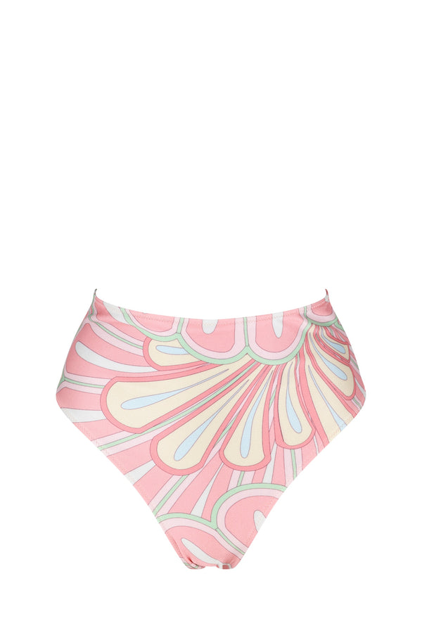 Thelma Bikini Bottom-Pink Flower Print-XS