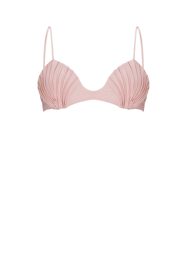 Clio Bikini Top-Pink Blush-XS