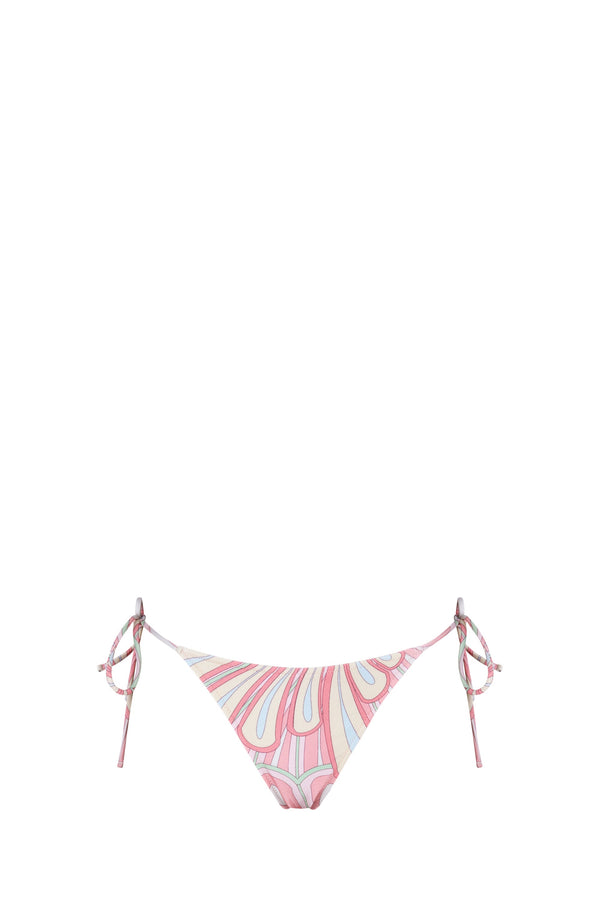 Khloe Bikini Bottom-Pink Flower Print-XS