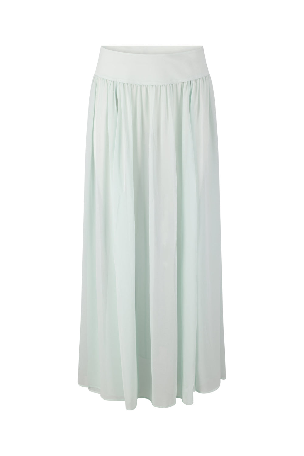 Medow Maxi Skirt-Aqua Blue-XS