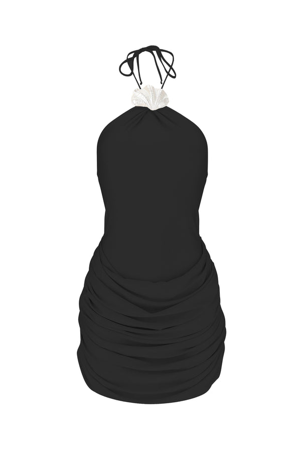 Julian Mini Dress-Black-XS