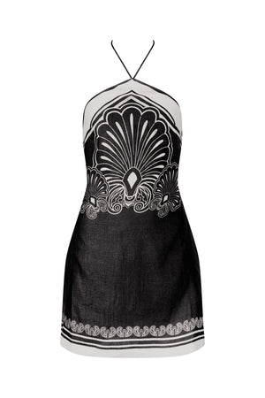 Oliver Mini Dress-Black and White-XS