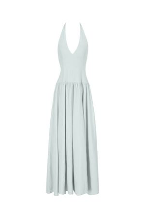 Astird Maxi Dress-Aqua Blue-XS