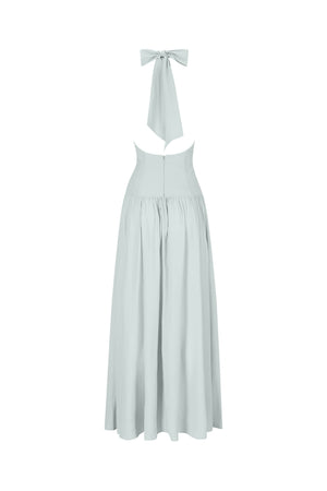 Astird Maxi Dress-Aqua Blue-XS