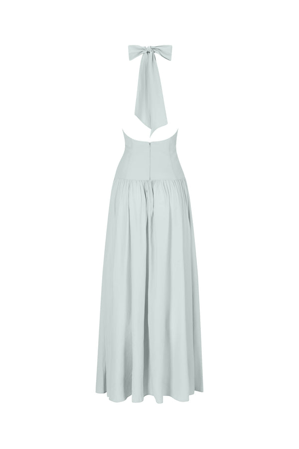 Astird Maxi Dress-Aqua Blue-XS