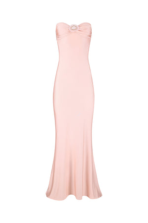 Rose Maxi Dress-Pink Blush-XS