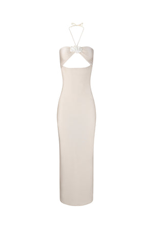 Emeline Maxi Dress-Macadamia-XS