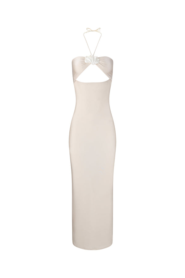 Emeline Maxi Dress-Macadamia-XS