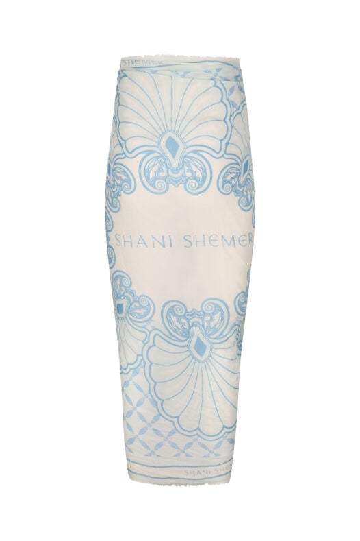 Aqua Shell Pareo-Aqua Shell Print-OS